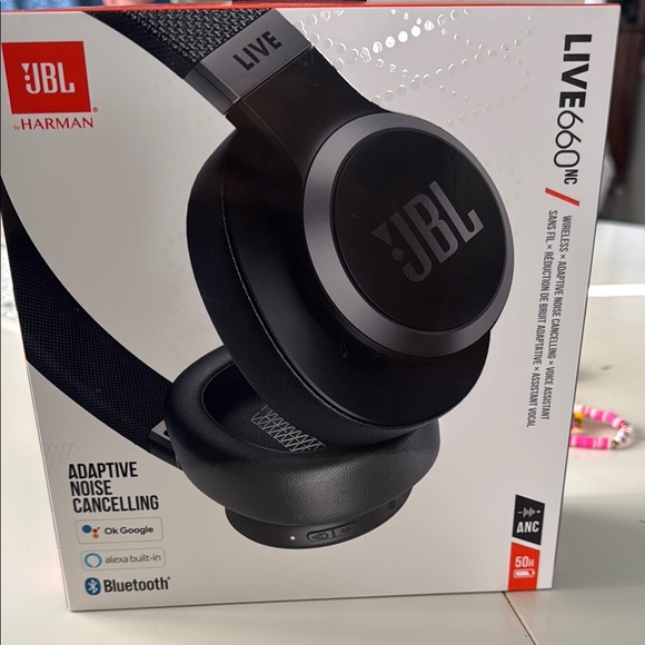 JBL Live 660NC Black Wireless Headphones